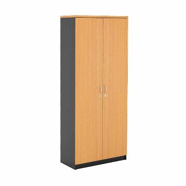 Prissilia Mortred Bookcase with Bigdoor Rak Buku - Beech