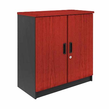 Prissilia Necro Office Cabinet with Door Mahogany Rak Minimalis