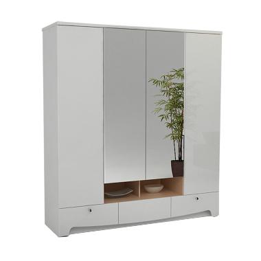 Jual Pro Design Legia Lemari Pakaian Linen White Glossy Jual Pro Design Legia Lemari Pakaian Linen White Glossy