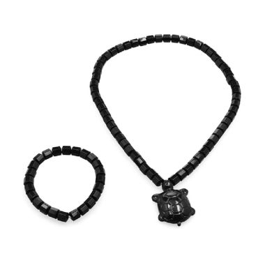 Ginsamyong Dark Brown Kalung dan Ge ...