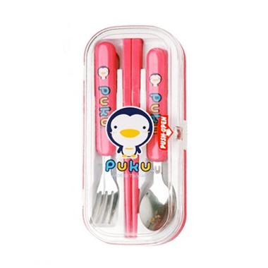 jual puku baby fork spoon set alat makan bayi pink harga kualitas terjamin jual puku baby fork spoon set alat makan bayi pink harga kualitas terjamin