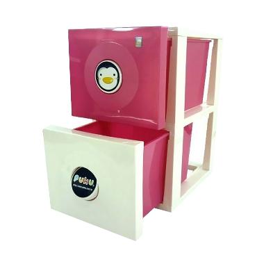 Puku Duo Container Rak Bayi - Pink