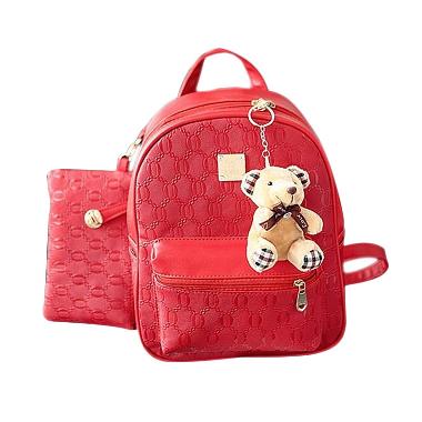 Purnama Tas Ransel Import 2 in 1 + Doll/ Tas Import/ Bagset