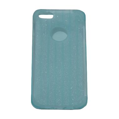 QCF Gliter Softcase Casing for iPhone 5 - Biru