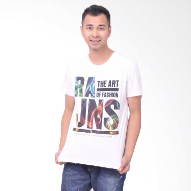 RA Jeans Mens The Art of Fashion MTK M001A Putih Kaos Pria