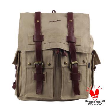 Raindoz Women RRH 017 Double Strap Canvas Backpack - Cream