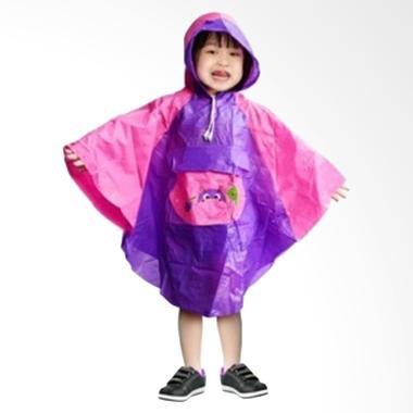 Rainwear Poncho Anak Ungu Jas Hujan