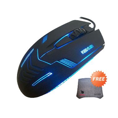 Rexus RXM-G3 Mouse Gaming + Free Hunter Wild Wolf Mouse Pad Gaming