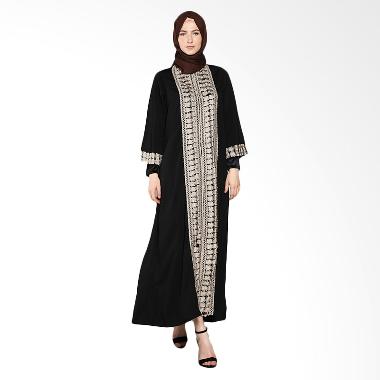 Rhku By Sopia Jubah Renda Dress Muslim - Hitam