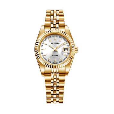 Rhythm R1203S 05 Stainless Jam Tangan Wanita - Gold White Gold