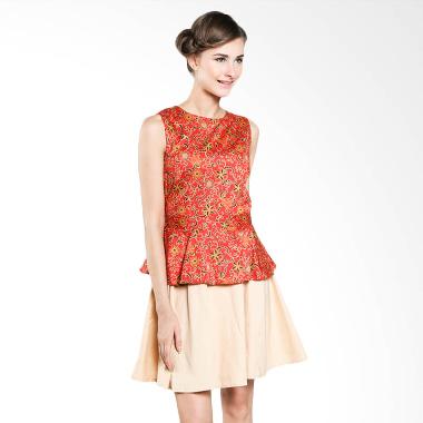 Rianty Batik Women Dress Florense Red 003304025