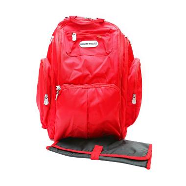 Right Starts Diaper Backpack Merah Polos Tas Anak