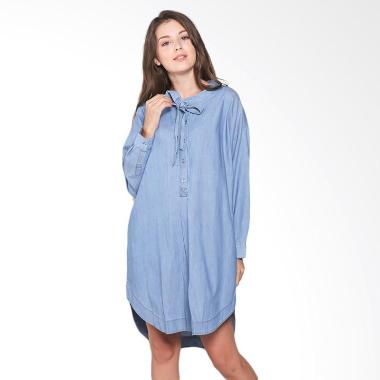 Rodeo Ladies Blouse Tunic Polos 217-0109-BLU Atasan Wanita - Blue