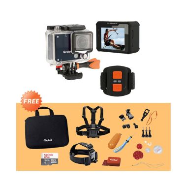 Promo Rollei 420 Action Cam - Black ... ter Sport + Micro SD 16GB