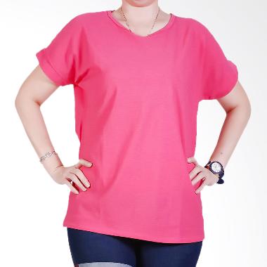 Ronaco Tshirt Women Type 446 Atasan Wanita - Hot Pink
