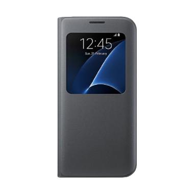 Samsung Original S View Cover Samsung Galaxy S7 - Hitam