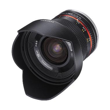 Samyang 12mm F/2.0 Lensa Kamera for Fuji X - Hitam