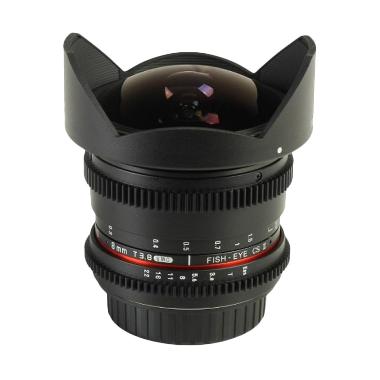 Samyang 8mm T3.8 UMC Fish-Eye CS II VDSLR Hitam for Canon Lensa Kamera