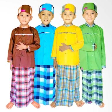 Jual Sanaya Kids Motif Tree Koko Sarung Instan Set Muslim 