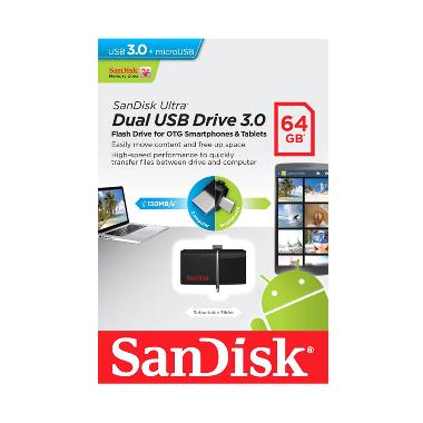 Jual SanDisk CZ33 Cruzer Fit Flashdisk [64 GB/USB 2.0
