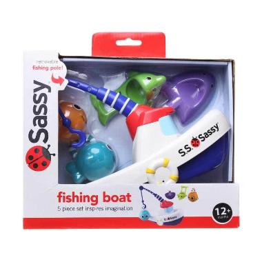Sassy Fishing Boat Putih Mainan Bayi