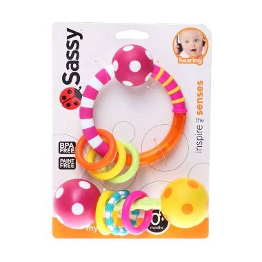 Jual Sassy My First Rattle Pink Mainan Bayi Online - Harga 