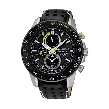 Seiko SC361P1 Sportura Perpetual So ... lit Hitam Jam Tangan Pria