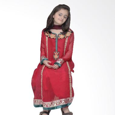 Senshukei Girls Wine Baju Gamis Anak - Red Wine