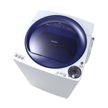 Sharp ES-M905P-WB Blue Mesin Cuci [9 kg/Top Loading]