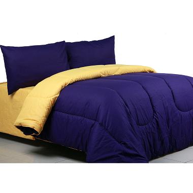 Sierra Polos Violet x Eggyolk Set Bedcover dan Sprei