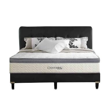 Simmons Charming Kasur Springbed [Full Set/180x200/Khusus Jabodetabek] White