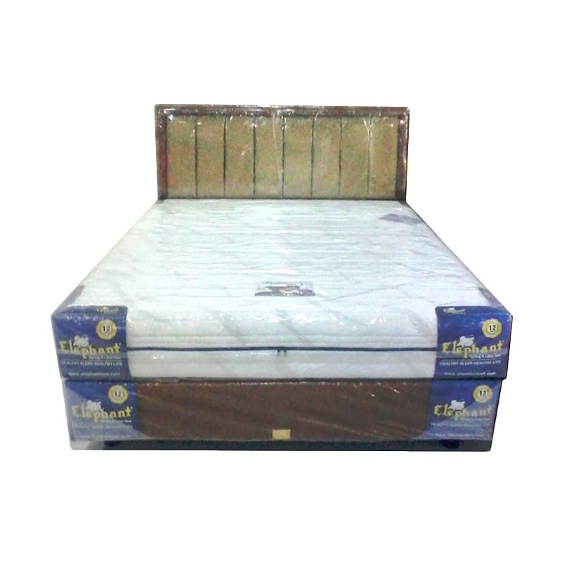 Elephant Pedic Putih Set Spring Bed [160 x 200 Cm]