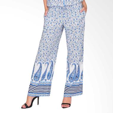 SJO's Crewsell Flower Celana Panjang Wanita - White