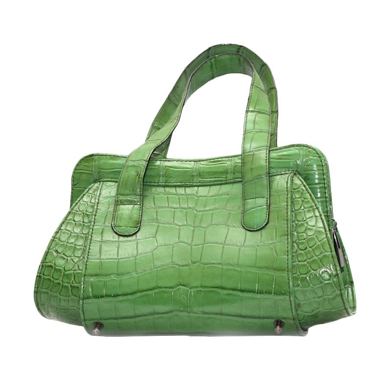 Jual Smesco Trade Kulit Buaya Hijau Tas Tangan Online
