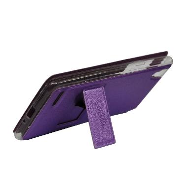 SMILE Flip Cover Casing for Oppo Joy - Ungu