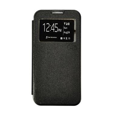 SMILE Flip Cover Casing for Oppo Joy 3 A11 - Hitam
