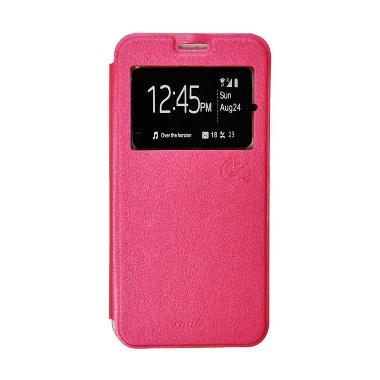 SMILE Flip Cover Casing for Oppo Neo 7 A33 - Hot Pink