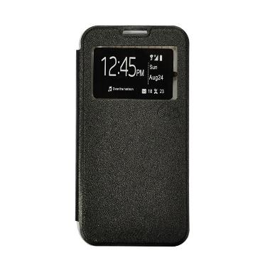 SMILE Flip Cover Casing for Oppo R7 or R7 Lite - Hitam