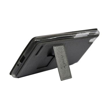 SMILE Flip Cover Casing for Samsung Galaxy Grand Max - Abu-abu