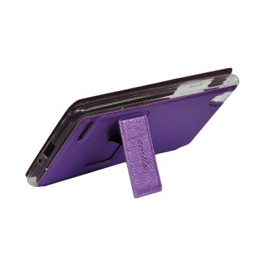SMILE Flip Cover Casing for Vivo Y15 - Ungu