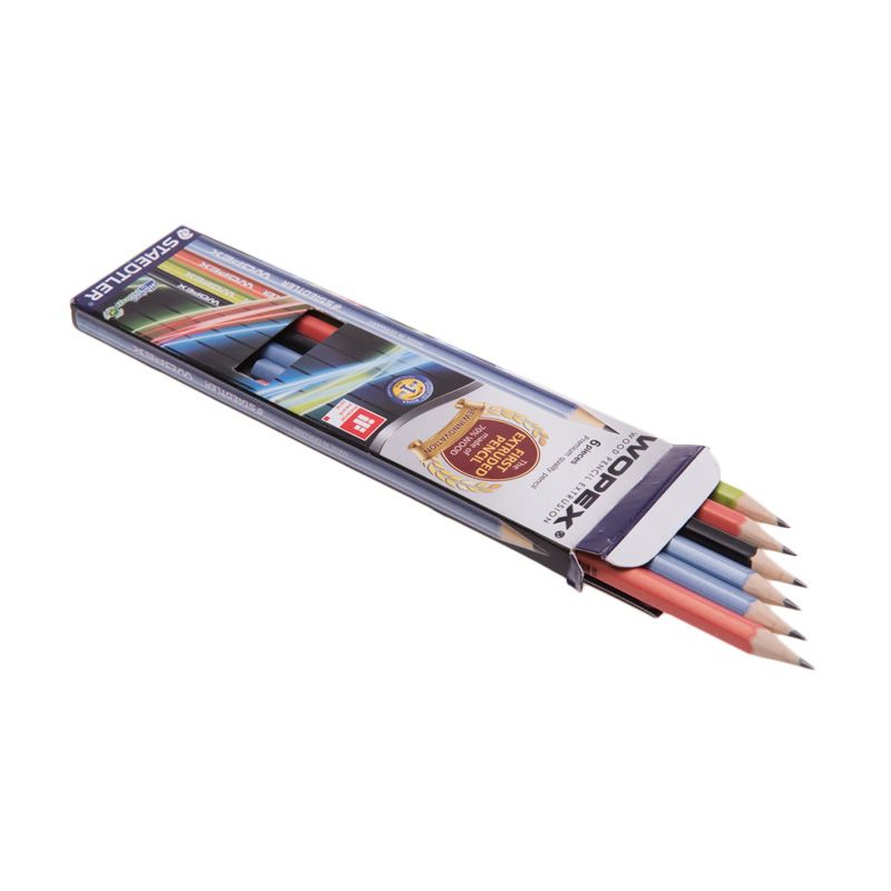Jual Staedtler Wopex mix color size Pensil [6 Pcs] Online 