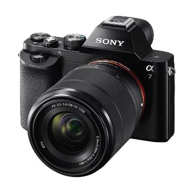 SONY Alpha A7 Kit 28-70mm f-3.5-5.6 Kamera Mirrorless - Hitam