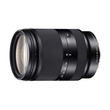 Sony E 18-200mm F3,5-6,3 OSS LE Lensa Kamera - Black