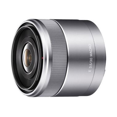 Sony Lens 30mm f/3.5 Macro Lensa Kamera (SEL30M35) - Silver