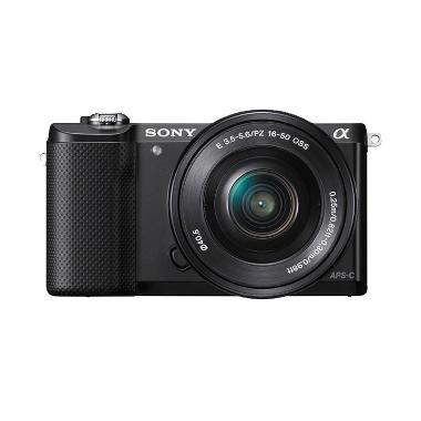 Sony Alpha A5000L Kit 16-50mm PZ OS ... - Black + Free Memory 8GB