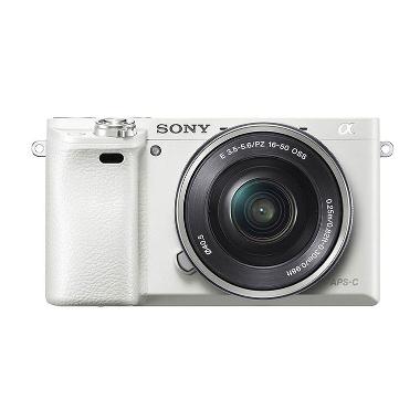 Sony Alpha 6000L Single Lens Putih Kamera Mirrorless