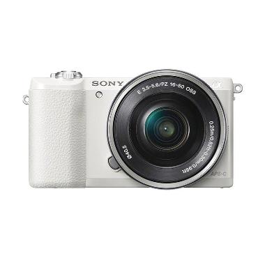 Sony Alpha A5100L Kit 16-50mm PZ OS ... - White + Free Memory 8GB