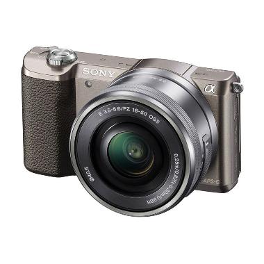SONY Alpha A5100 Brown Kit with 16-50mm Free SDHC 8GB