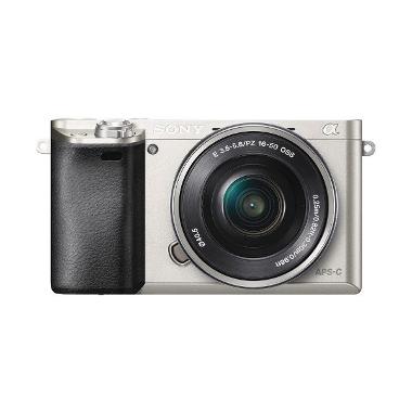 Sony Alpha A6000L Kit Lens 16-50mm ... rless - Silver fujishopid