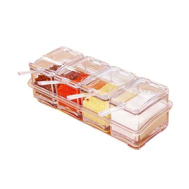 StarHome Seasoning Box 4 in 1 Kristal Tempat Bumbu